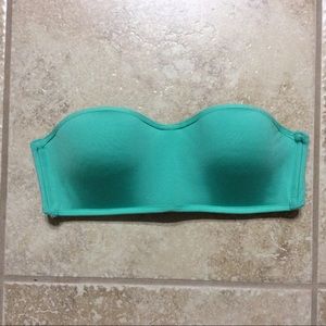 Teal Strapless Bra